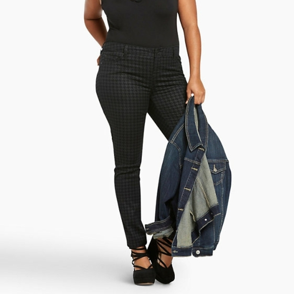 torrid Denim - NWOT Torrid Houndstooth Stretch Skinny Jeans 10XS